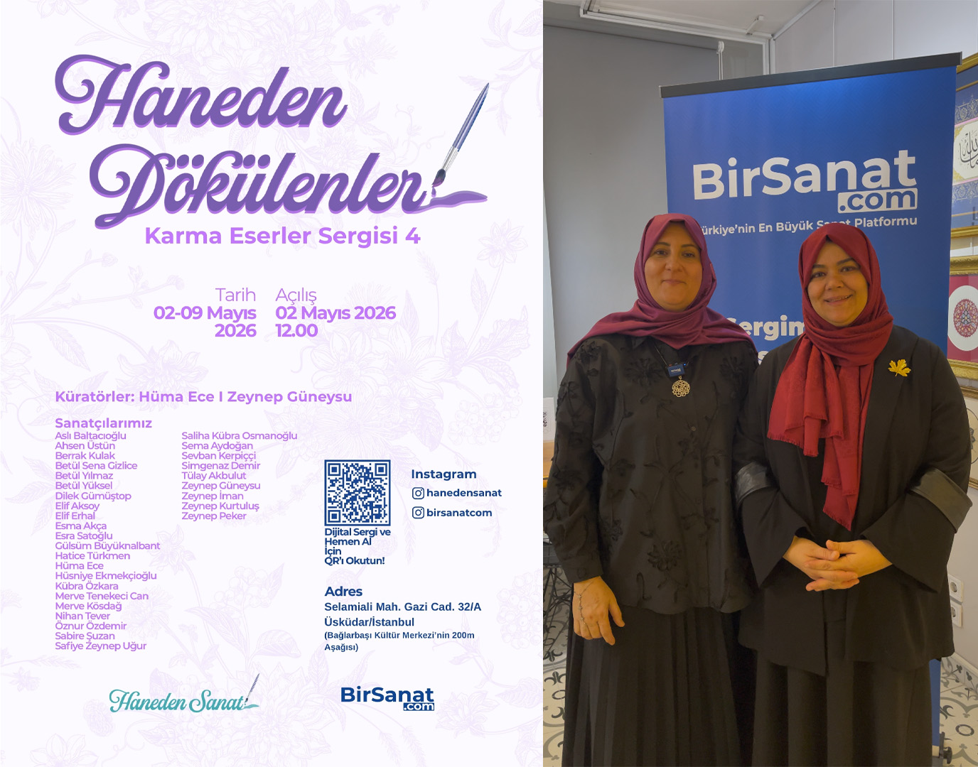 “Haneden Dökülenler Karma Eserler Sergisi 4” Sanatseverlerle Buluşuyor